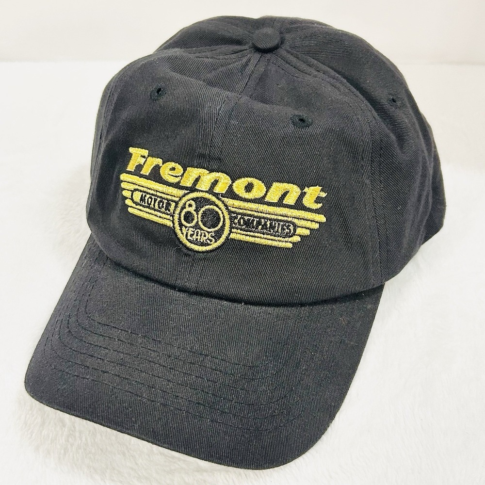Fremont‎ Motor Companies 80 Years Hat Cap Adjustable Strapback Black Outdoors